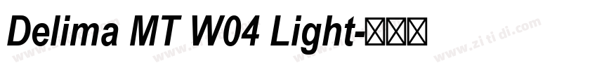 Delima MT W04 Light字体转换